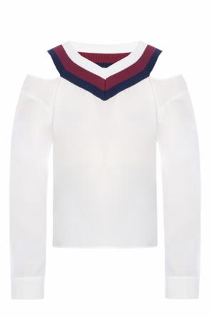 Top with cut-outs on the shoulders, zdjęcie 1 Top with cut-outs on the shoulders od T by Alexander Wang